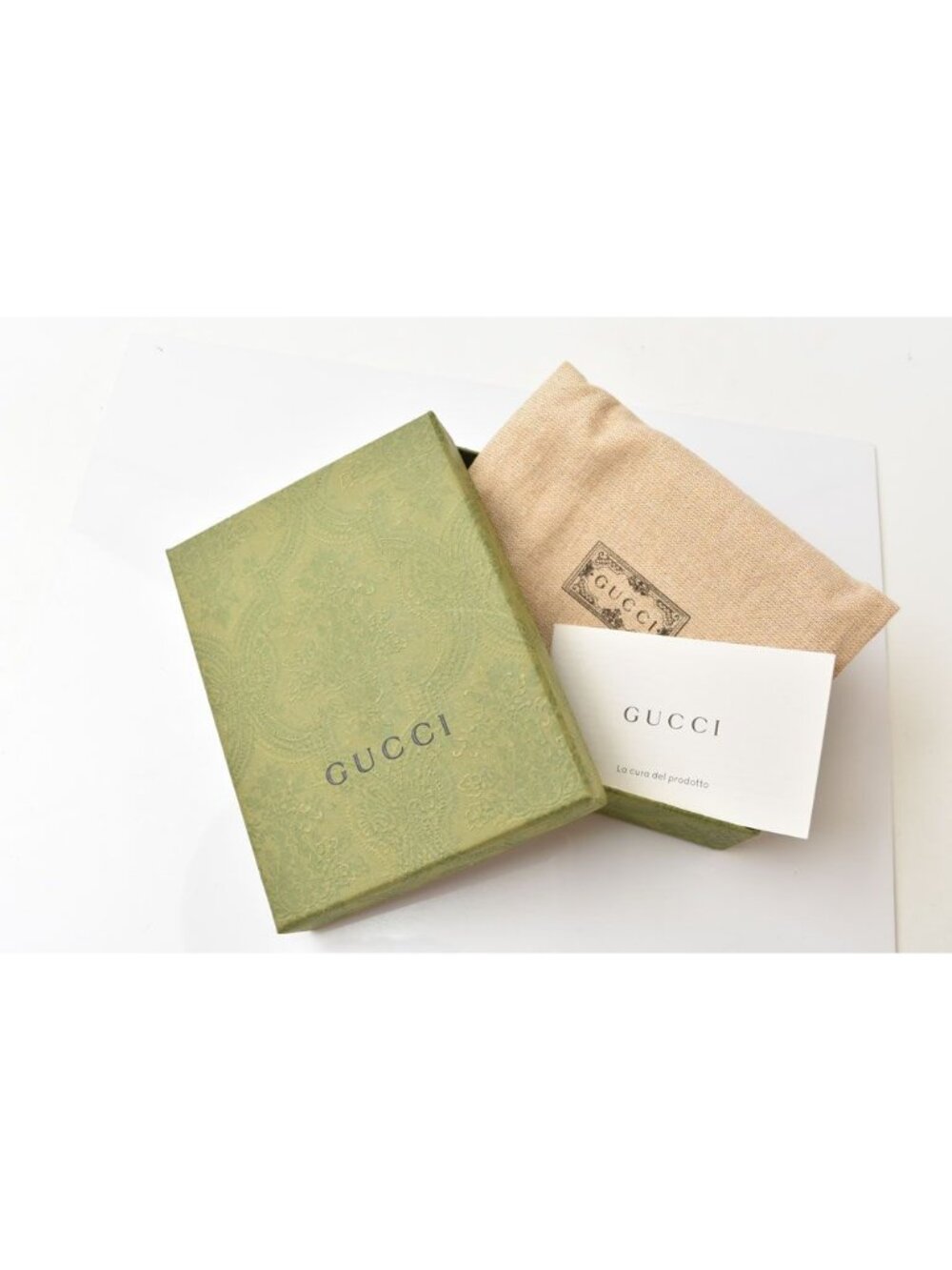 Gucci Bifold Card Case Business Ophidia GG Supreme Gray Wallet - Picture 11 of 11